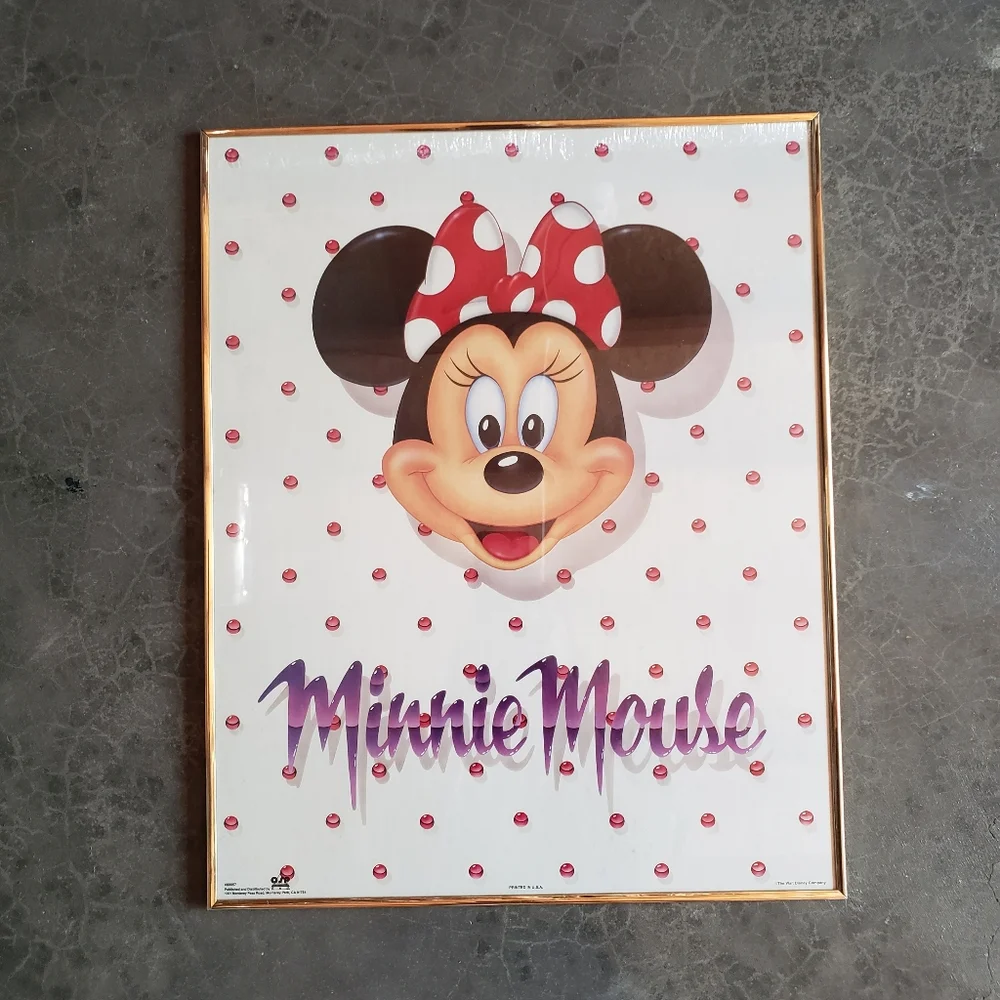 Minnie Mouse Photo Wall Decor Picture Carnival Fair Vintage